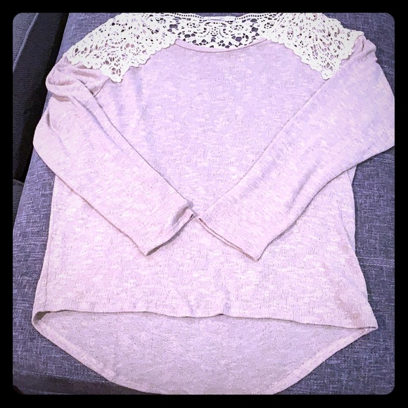 Long sleeve lace capped shirt - Picture 1 of 3